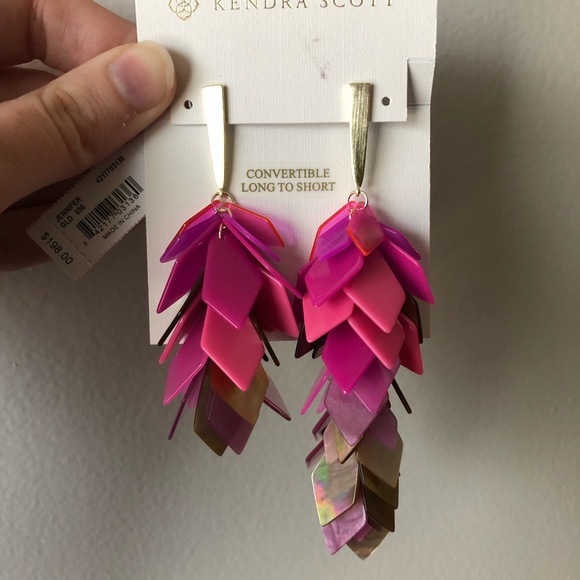 Kendra Scott Jennifer Earrings in Pink Mix 2019 🏝 - Picture 5 of 8